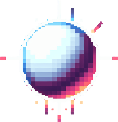 8-bit. cartoon. white energy ball. gradieint. transparent. in game asset. flicker. shoot. Single Game Texture. In-Game asset. 2d. Blank background. High contrast. No shadows.