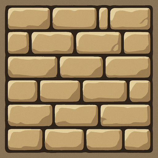 brick wall design stone color.
In-Game asset.  2d.  High contrast.  No shadows