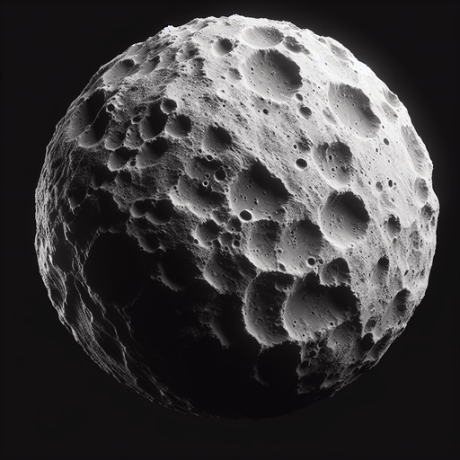 Space rock.
Single Game Texture. In-Game asset. 2d. Blank background. High contrast. No shadows.