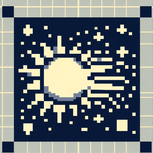 8 bit sun solar flare.
Single Game Texture. In-Game asset. 2d. Blank background. High contrast. No shadows.
