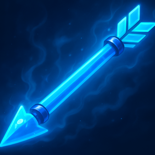 Blue glow. Magical