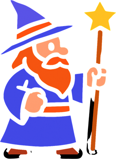 mago.
In-Game asset.  2d.  High contrast.  No shadows
