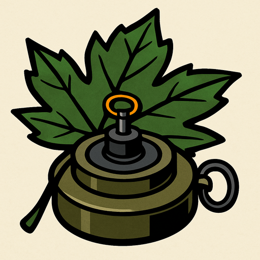 yaprak mayını.
In-Game asset.  2d.  High contrast.  No shadows