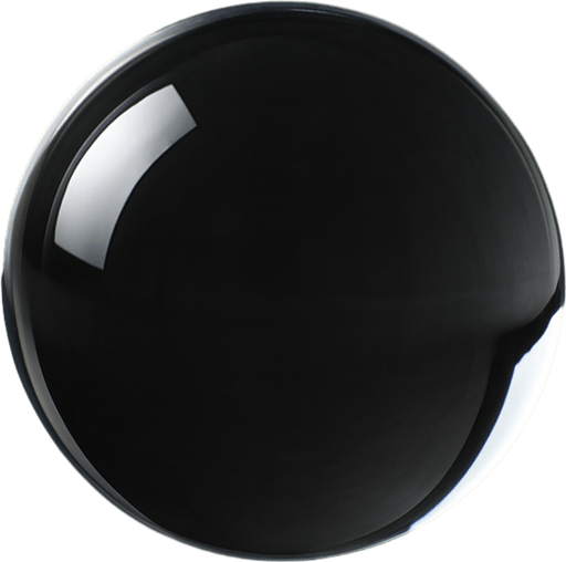 simple single cristal clear sphere.
black background.
