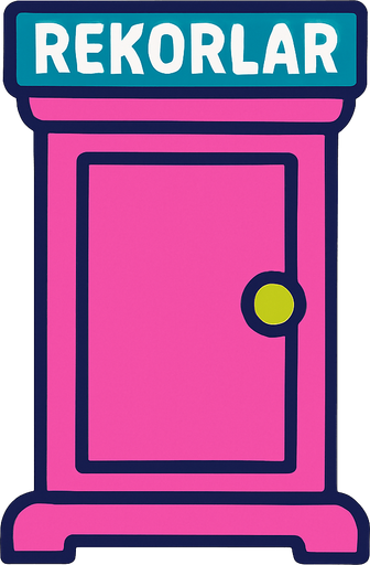 Use any Doraemon gadget and create a visual. Write "REKORLAR" on it..
In-Game asset.  2d.  High contrast.  No shadows