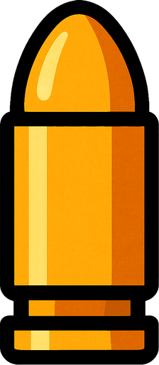 silah mermisi.
In-Game asset.  2d.  High contrast.  No shadows