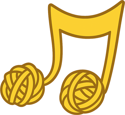 A yellow musical note . No background. Transparent background. Blank background. No shadows. 2d. In-Game asset. flat