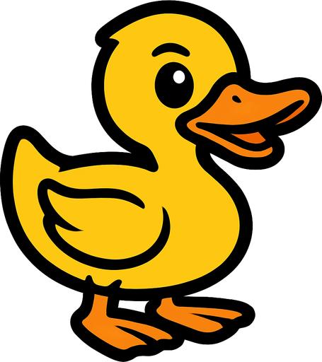 Duck.
In-Game asset.  2d.  High contrast.  No shadows