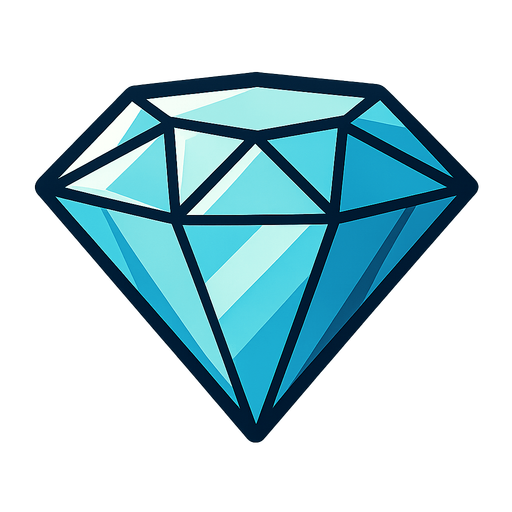 Diamond.
In-Game asset.  2d.  High contrast.  No shadows