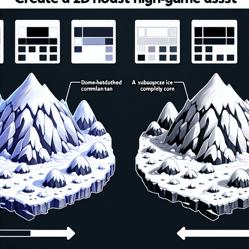 Arctic pingos.
Single Game Texture. In-Game asset. 2d. Blank background. High contrast. No shadows.
