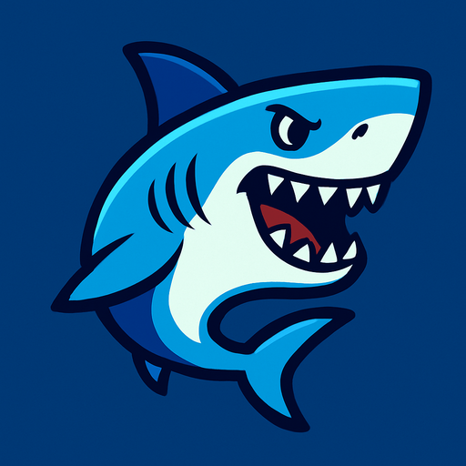 shark.
In-Game asset.  2d.  High contrast.  No shadows