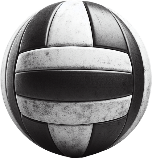 Una bola de voley de planta.
Single Game Texture.  In-Game asset.  2d.  Blank background.  High contrast.  No shadows