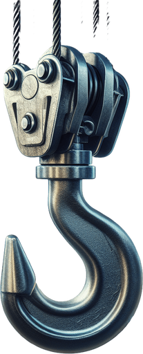 Construction crane hook