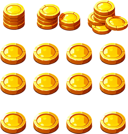 Sonic coins.
Single Game Texture. In-Game asset. 2d. Blank background. High contrast. No shadows.