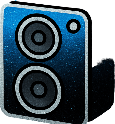 in colors electric sky blue gradient to black, with silver glitter