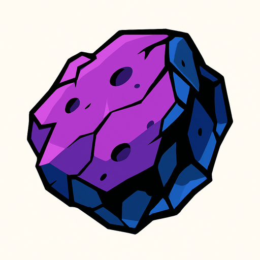 space fragment.
In-Game asset.  2d.  High contrast.  No shadows