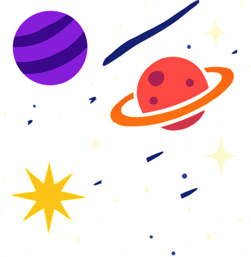 2d space bg.
In-Game asset.  2d.  High contrast.  No shadows