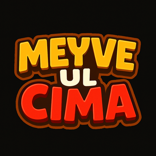 "Meyve Ul Cima"
 text logo.
In-Game asset.  2d.  High contrast.  No shadows