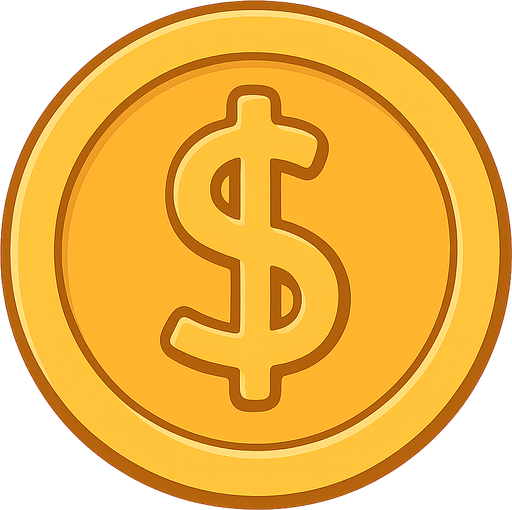 coin
. No background. Transparent background. Blank background. No shadows. 2d. In-Game asset. flat