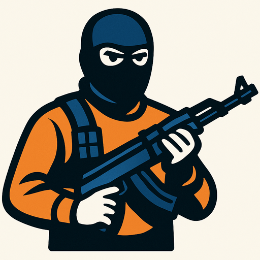 Terorist.
In-Game asset.  2d.  High contrast.  No shadows