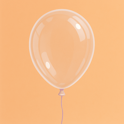 Transparent ballon shape.