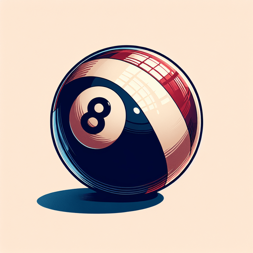 pool ball without background.
Single Game Texture. In-Game asset. 2d. Blank background. High contrast. No shadows.