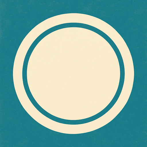 empty circle with thick white border