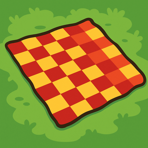 picnic rug bg.
In-Game asset.  2d.  High contrast.  No shadows