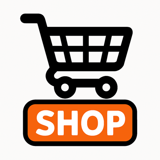 Shop button yap ama market sepeti şeklinde olsun.
In-Game asset.  2d.  High contrast.  No shadows