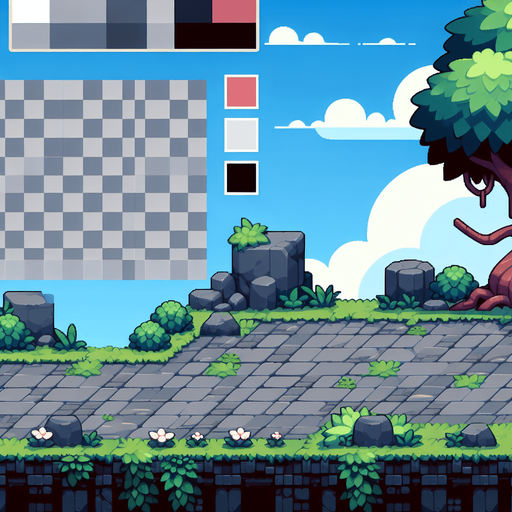 a similar image.
Single Game Texture.  In-Game asset.  2d.  Blank background.  High contrast.  No shadows