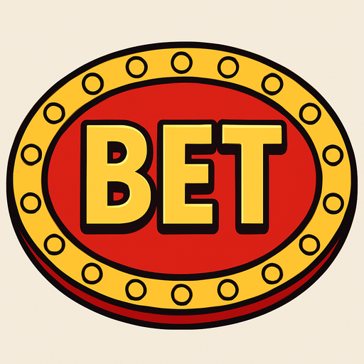 Un boton grande de apuestas que diga "BET" como en el casino.
In-Game asset.  2d.  High contrast.  No shadows