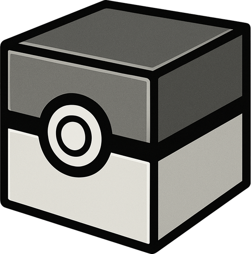make a cube but like a pokeball and  make it for rare one make with grey and silver and white but do diffrently.
In-Game asset.  2d.  High contrast.  No shadows