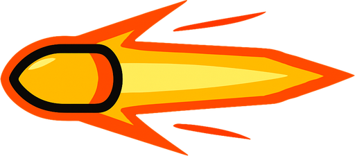 2d beam bullet.
In-Game asset.  2d.  High contrast.  No shadows