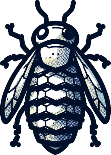 A small armour fit for honeybee.
Single Game Texture. In-Game asset. 2d. Blank background. High contrast. No shadows.