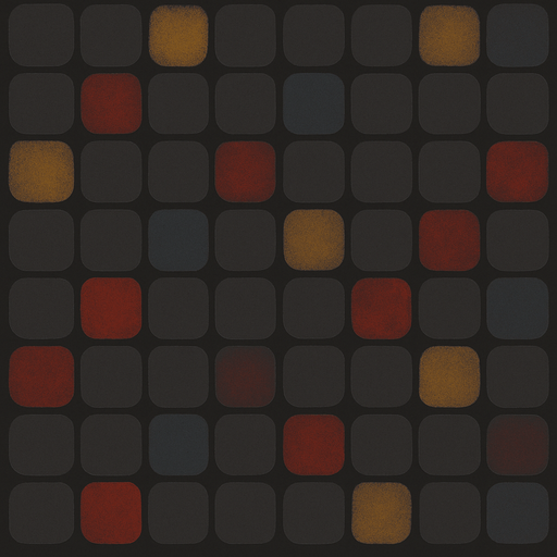 birebir aynısı sarı-gri renkleri biraz daha koyu gri ile karıştır mavi-gri renklerin maviliğini biraz arttır. biraz da kırmızı-gri kareleri düzel