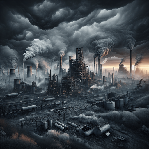 Pollution . High contrast.