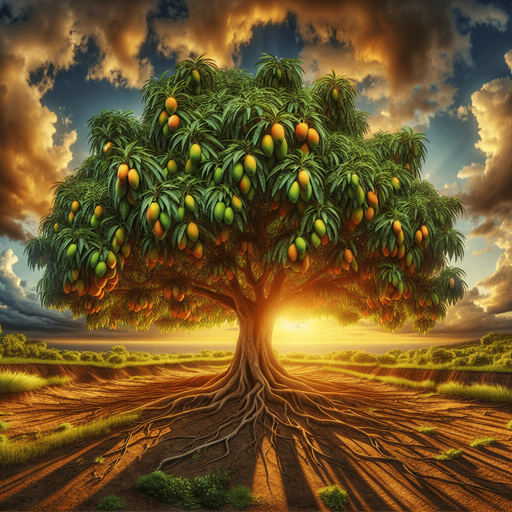 Big and beautiful mango tree with beautiful background.
3d and great details and color