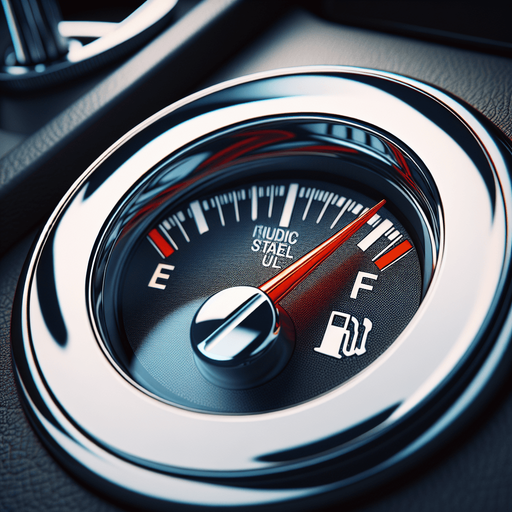 Red fuelindicator gauge