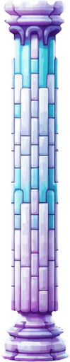 Single tall column
Game Texture. In-Game asset. 2d. Pixelart. White background. Blank background. Low detail. High contrast.