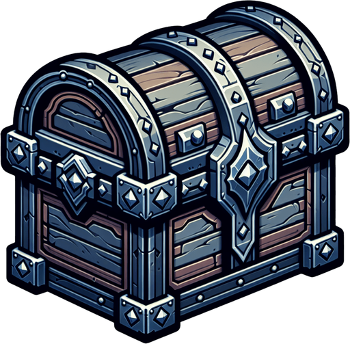 Chest like.
Single Game Texture. In-Game asset. 2d. Blank background. High contrast. No shadows.