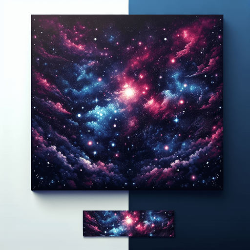 A space full of stars.
Single Game Texture. In-Game asset. 2d. Blank background. High contrast. No shadows.