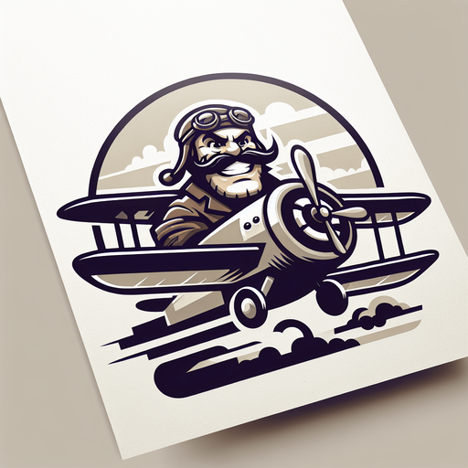 Wario flying an aeroplane.
Single Game Texture.  In-Game asset.  2d.  Blank background.  High contrast.  No shadows