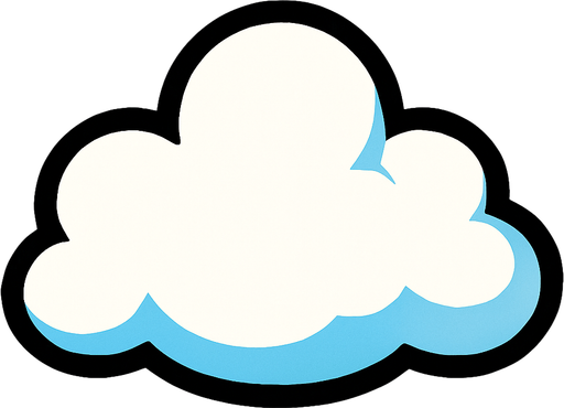 Nube.
In-Game asset.  2d.  High contrast.  No shadows