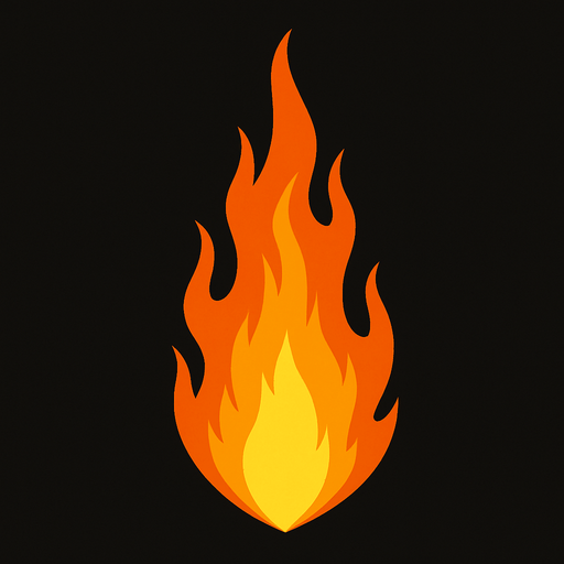 rocket flame but only flame.
In-Game asset.  2d.  High contrast.  No shadows