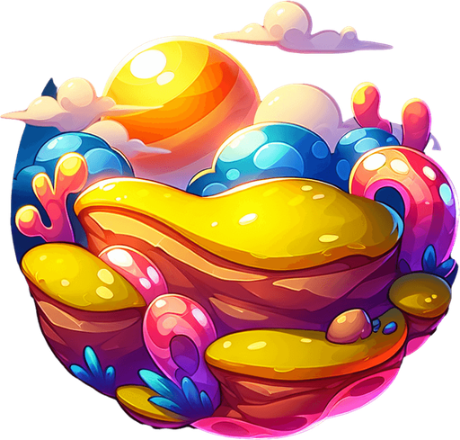 cartone animato.
Single Game Texture. In-Game asset. 2d. Blank background. High contrast. No shadows.