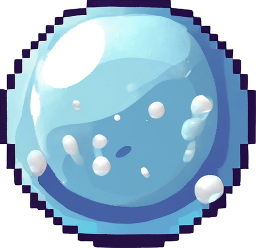 Totally popped deinflated bubble