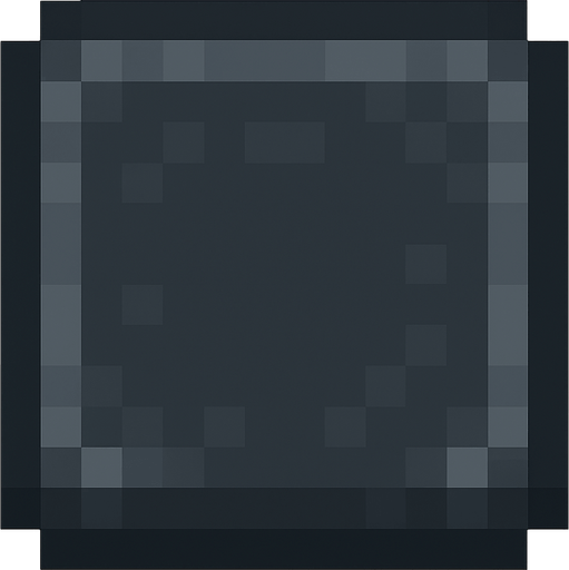 dark gray square 16*16 pixels pixel art..
In-Game asset.  2d.  High contrast.  No shadows