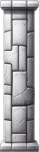 Single tall column
Game Texture. In-Game asset. 2d. Pixelart. White background. Blank background. Low detail. High contrast.