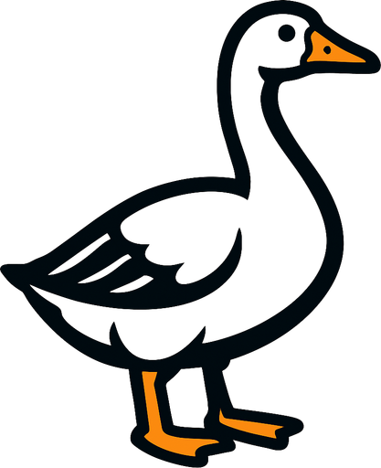 Goose.
In-Game asset.  2d.  High contrast.  No shadows