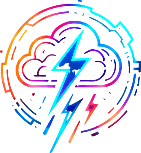 Ability icon 'Ultimate Storm' . cyberpunk. abstract. Futuer. different colors. HD colors